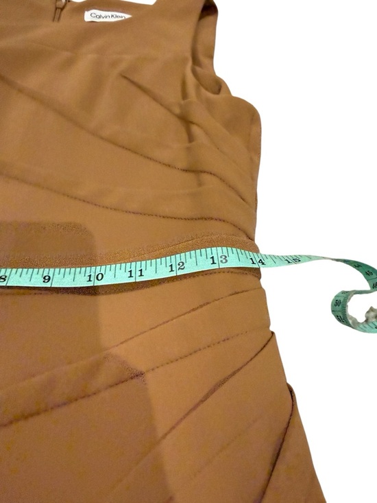 Calvin Klein Burnt Orange Midi Dress - Picture 6 of 10